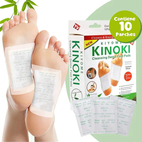 PACK DE 10 PARCHES DESINTOXICANTE KINOKI + envió GRATIS
